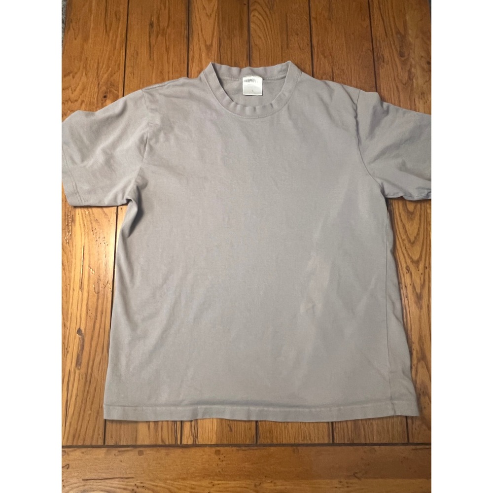 Maison Article Premium Essentials Crew Neck T-Shirt Grey Mens Large
